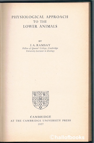 Physiological Approach To The Lower Animals