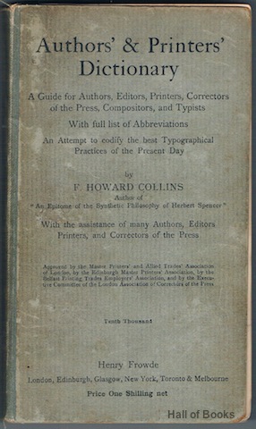 Authors' & Printers' Dictionary