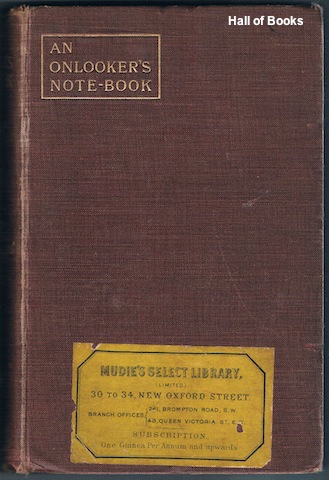 An Onlooker's Note-Book