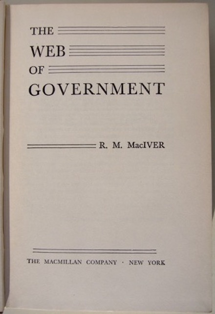 The Web Of Government