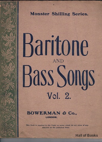 Monster Shilling Series: Baritone And Bass Songs. Vol. 2