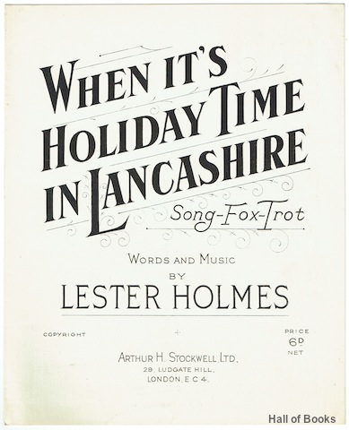 When It's Holiday Time In Lancashire: Song Fox-Trot