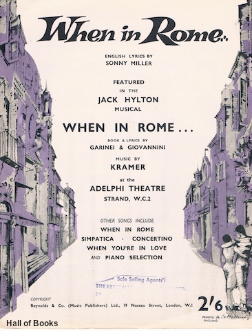 "When In Rome (Domenica E Sempre Domenica), featured in the Jack Hylton Musical: 'When In Rome."""