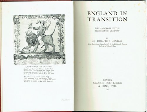 England In Transition: Life And Work In The Eighteenth Century