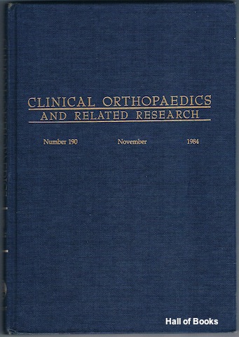Clinical Orthopaedics and Related Research. Number 190: Antibiotics In Orthopaedics