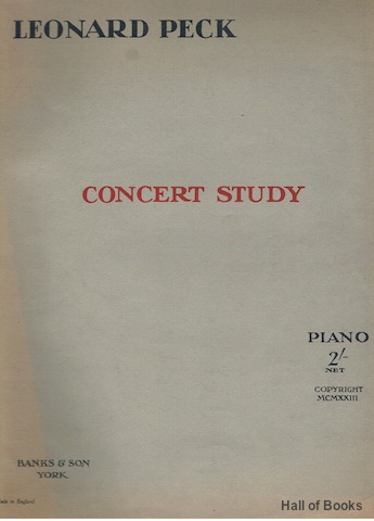 Concert Study. Piano solo