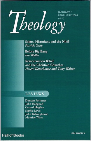 Image for Theology January/February 2003 Theology January/February 2003