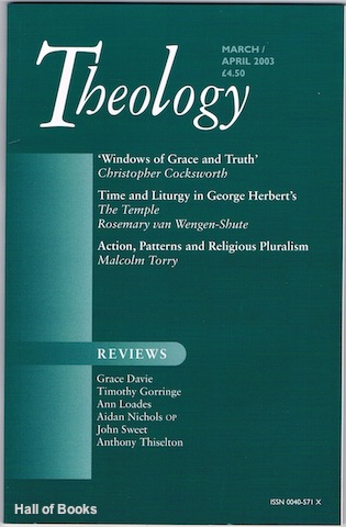 Image for Theology March/April 2003 Theology March/April 2003