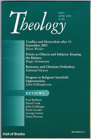 Image for Theology May/June 2003 Theology May/June 2003
