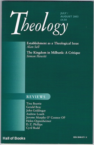 Image for Theology July/August 2003 Theology July/August 2003