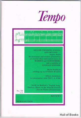 Tempo: A Quarterly Review Of Modern Music. No.1154 - September 1985