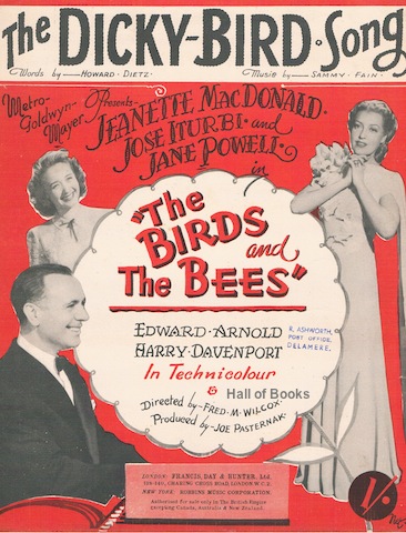"The Dicky Bird Song, from the film 'The Birds and The Bees'"