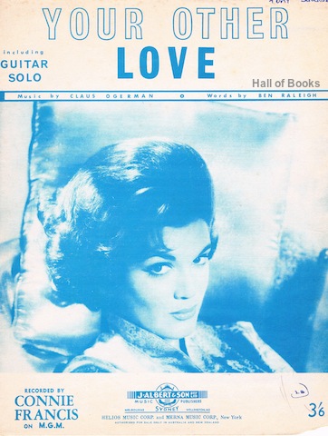 "Your Other Love, Including Guitar Solo: Recorded By Connie Francis"