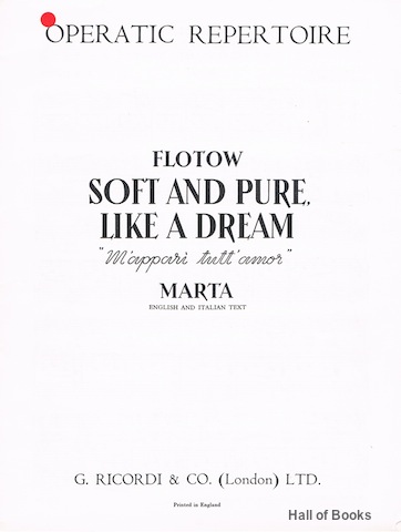 Image for Soft And Pure Like A Dream (M'Appari Tutt' Amor). Operatic Repertoire Soft And Pure Like A Dream (M'Appari Tutt' Amor). Operatic Repertoire