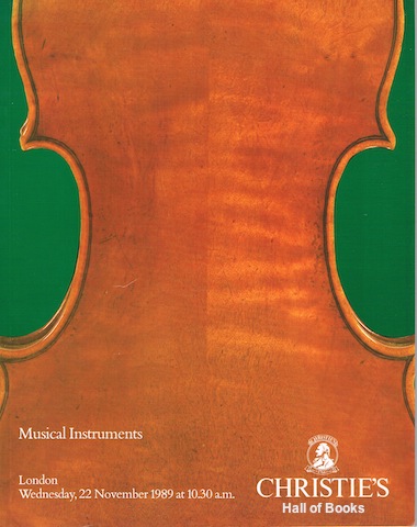 Musical Instruments. Wednesday 22nd November 1989