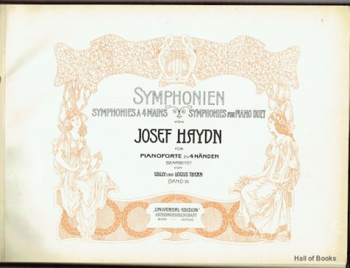 Symphonien fur Pianoforte zu 4 Handen. Band III