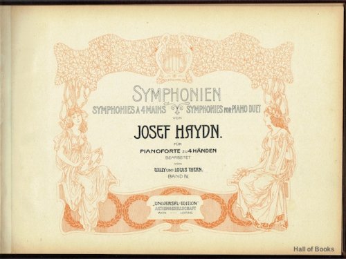 Symphonien fur Pianoforte zu 4 Handen. Band IV