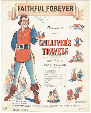 "Faithful Forever: As Sung by Jessica Dragonette (Princess Glory) and Lanny Ross (Prince David) in Paramount's Full Length Technicolor Cartoon ""Gulliver's Travels."""