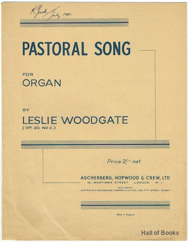 "Pastoral Song For Organ. (Op.20, No.2)"