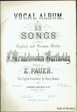 Vocal Album: 52 Songs With English and German Words