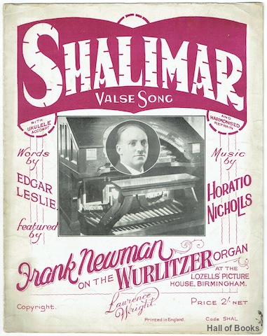 "Shalimar Valse Song, Featured by Frank Newman on the Wurlitzer Organ"