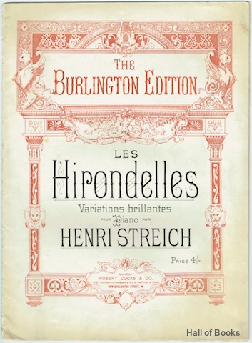 Les Hirondelles De Felicien David: Variations Brillantes Pour Piano Op. 5. (The Burlington Edition)