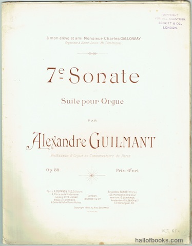 Septieme Sonate: Suite Pour Orgue Op. 89