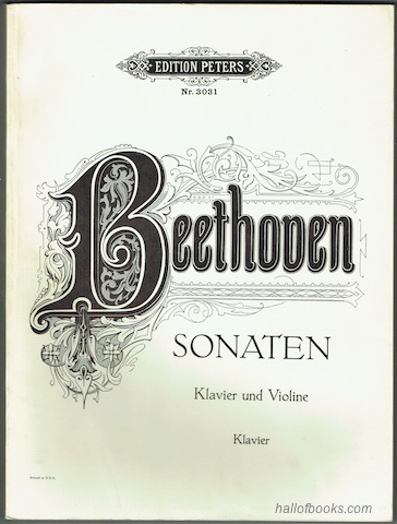 Sonaten fur Pianoforte und Violine: Klavier. (Edition Peters Nr. 3031)