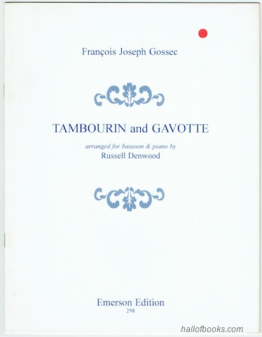 Tambourin And Gavotte Arranged For Bassoon And Piano