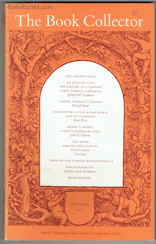The Book Collector Volume 27 No. 3 Autumn 1978