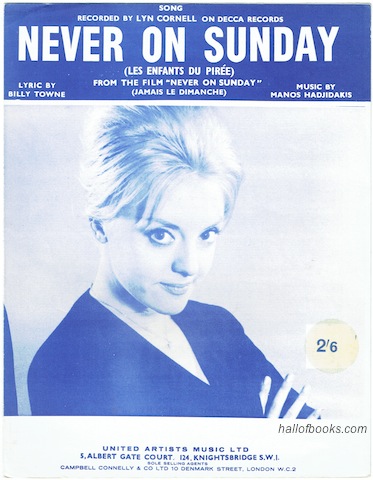 Never On Sunday (Les Enfants Du Piree) Recorde By Lyn Cornell