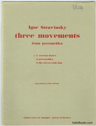 "Three Movements From Petrouchka: 1. Russian Dance. Two Pianos, Four Hands"