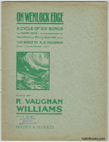 On Wenlock Edge: A Cycle Of Six Songs For Tenor Voice With Accompaniment Of Pianoforte and String Quartett (ad lib)