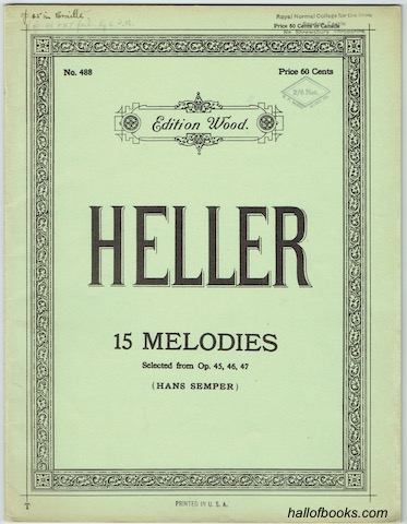 15 Melodies For The Pianoforte From Op. 45, 46, 47