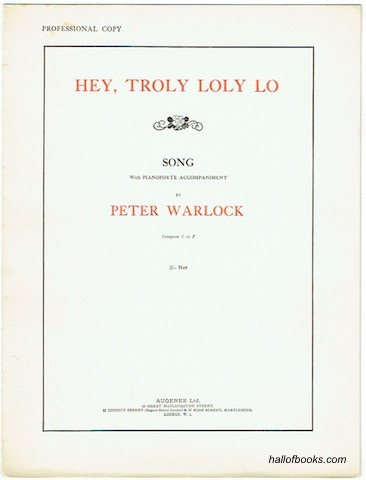 Hey, Troly Loly Lo: Song With Pianoforte Accompaniment (Compass C to F)