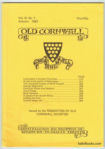 Old Cornwall Vol. IX. No. 7 Autumn - 1982
