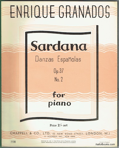 Danzas Espanolas Op. 37, No. 2 - Sardana. For Piano