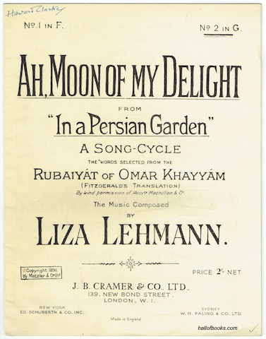 Ah, Moon Of My Delight (from In A Persian Garden). No. 2 in G