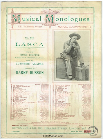 Lasca: Performed by Harry Russon (Musical Monologues No. 145)