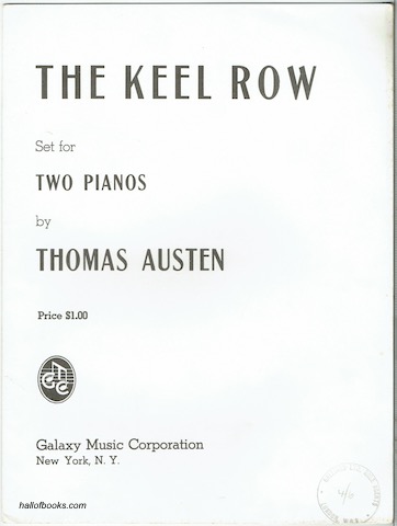 The Keel Row Set For Two Pianos