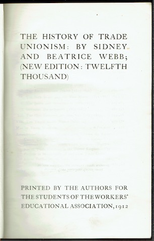 The History Of Trade Unionism (New Edition)