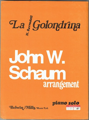 La Golondrina: Piano Solo