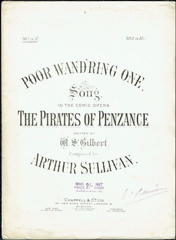 Poor Wand'ring One: Song In The Comic Opera 