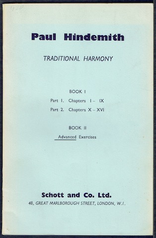 A Concentrated Course In Traditional Harmony. Book II: Exercises For Advanced Students