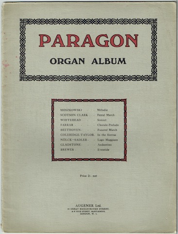 Paragon Organ Album: Popular Pieces