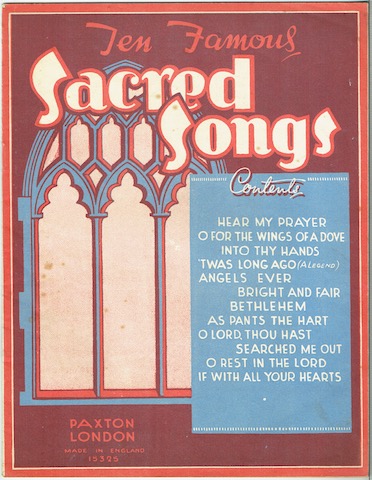 Ten Famous Sacred Songs