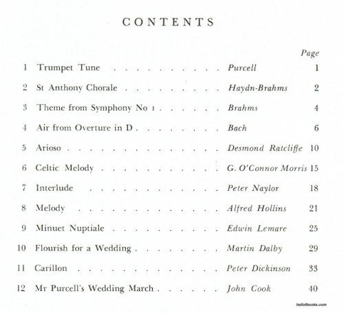 Wedding Miscellany: An Album Of Organ Pieces
