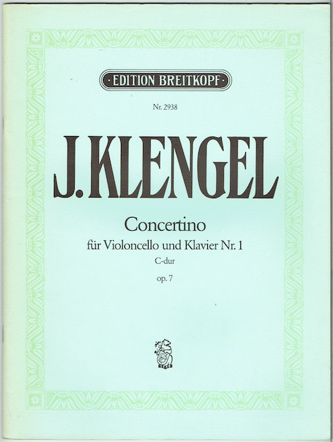 Concertino Fur Violoncello Und Klavier Nr. 1, C-Dur, Op. 7 (Edition Breitkopf Nr. 2938)