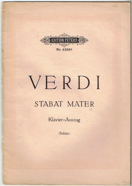 Stabat Mater: Klavier-Auszug (Edition Peters Nr. 4256b)