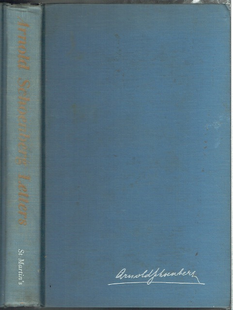 Arnold Schoenberg Letters